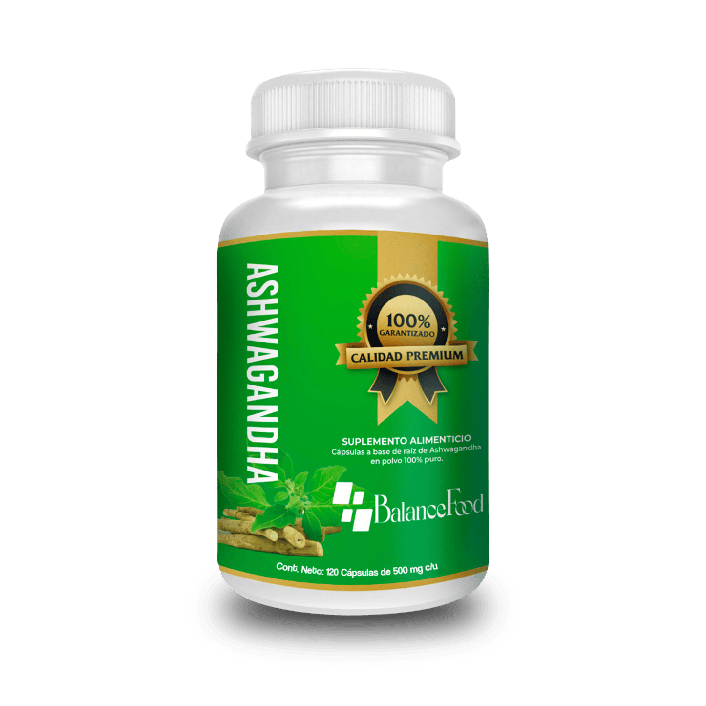 Ashwagandha - 120 Cápsulas - 500mg