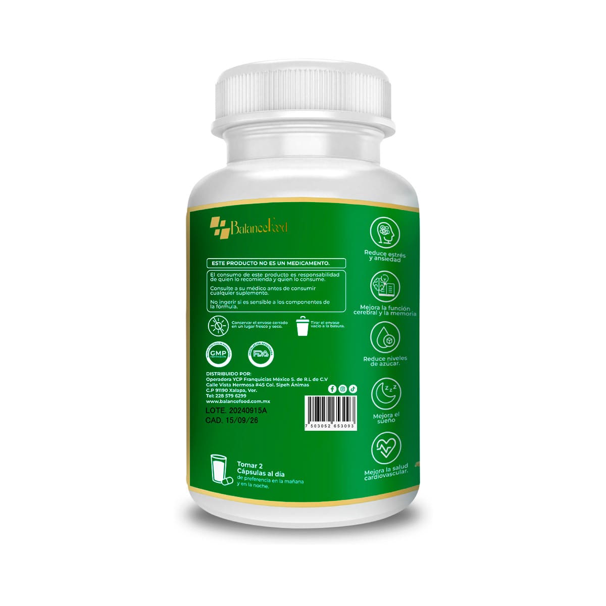 Ashwagandha - 120 Cápsulas - 500mg
