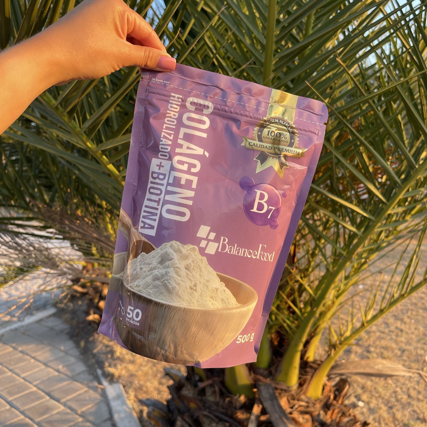 Colágeno Hidrolizado + Biotina Polvo - 500gr