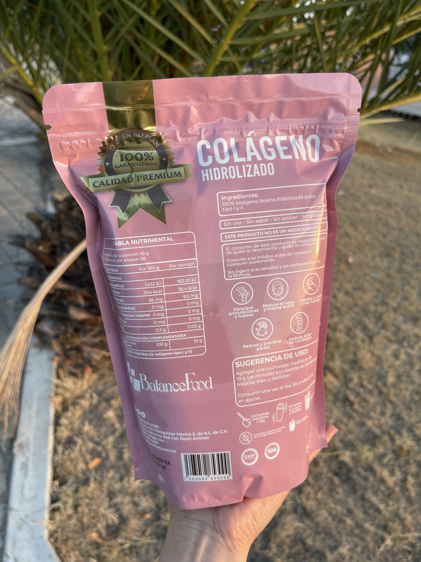 Colágeno Hidrolizado 100% Puro en polvo - 500gr