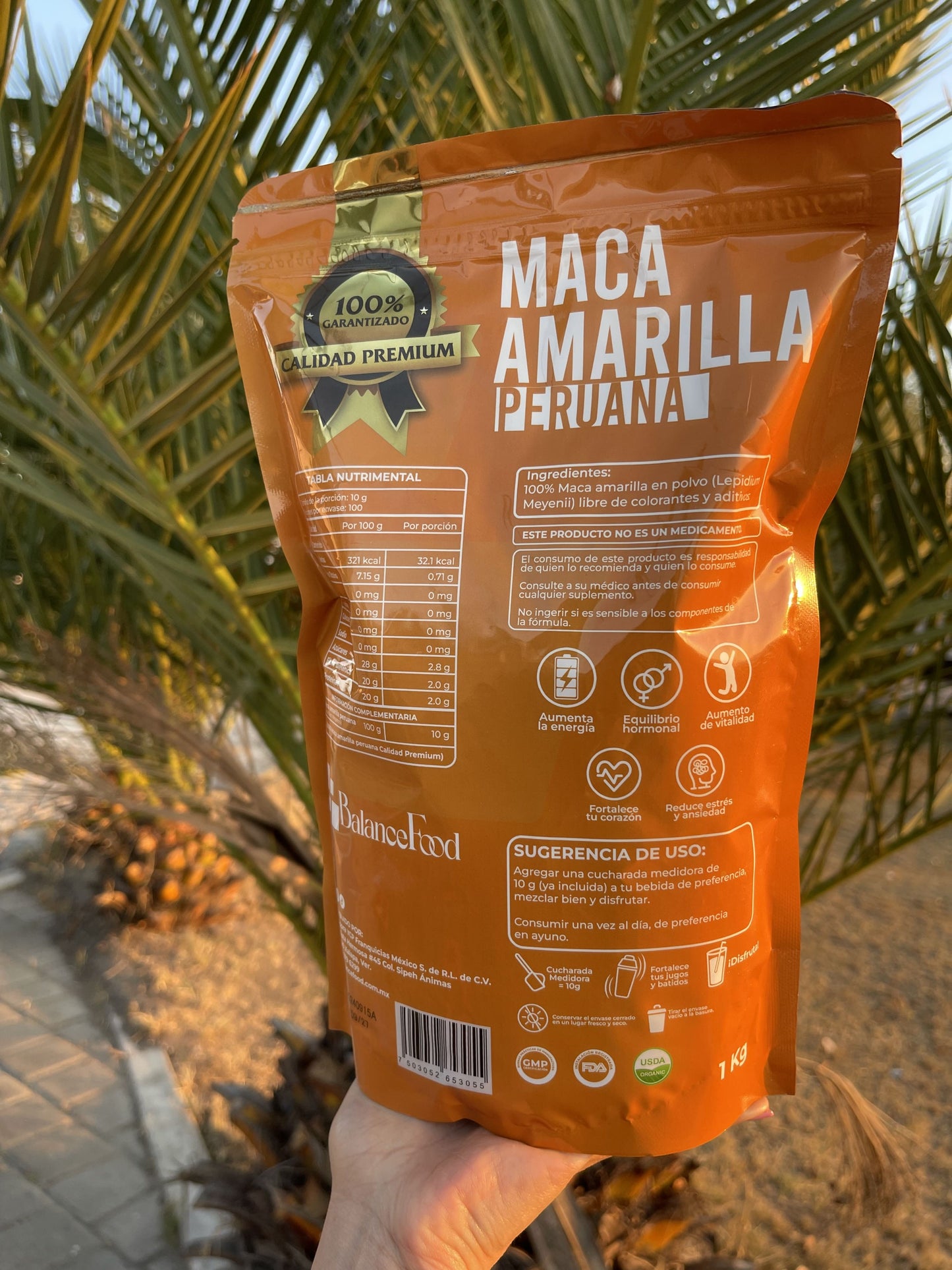 Maca Amarilla Peruana en Polvo - 1Kg