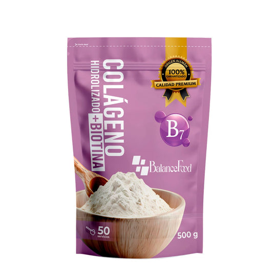 Colágeno Hidrolizado + Biotina Polvo - 500gr