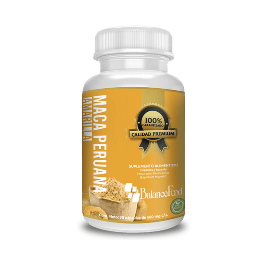 Maca Amarilla Peruana - 90 Cápsulas - 500mg