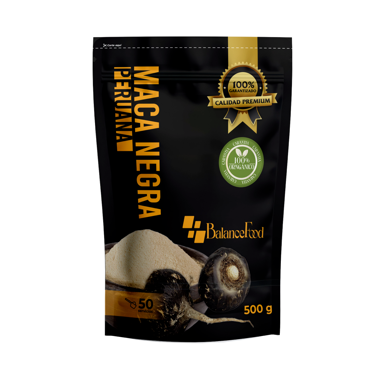 Maca Negra Peruana Polvo 500gr