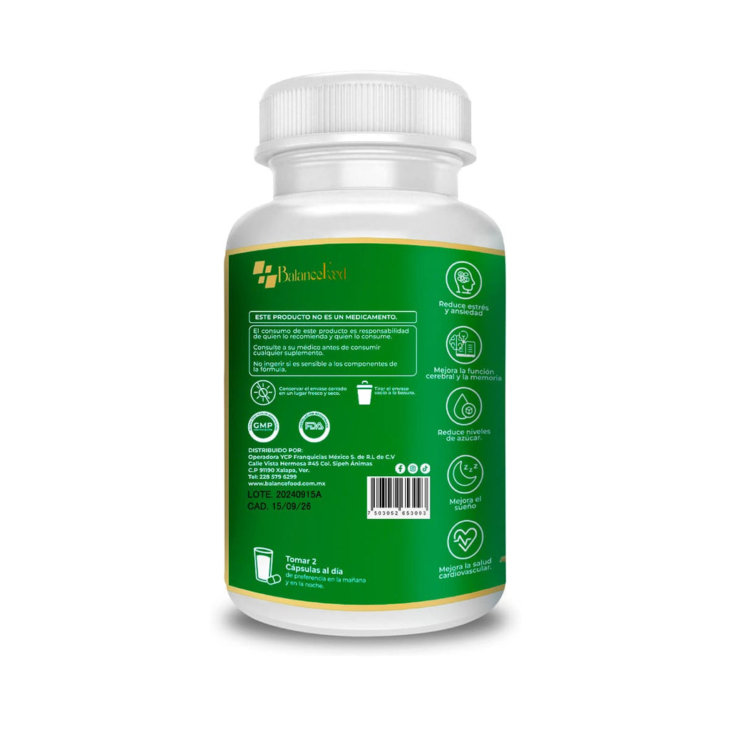 Ashwagandha - 120 Cápsulas - 500mg