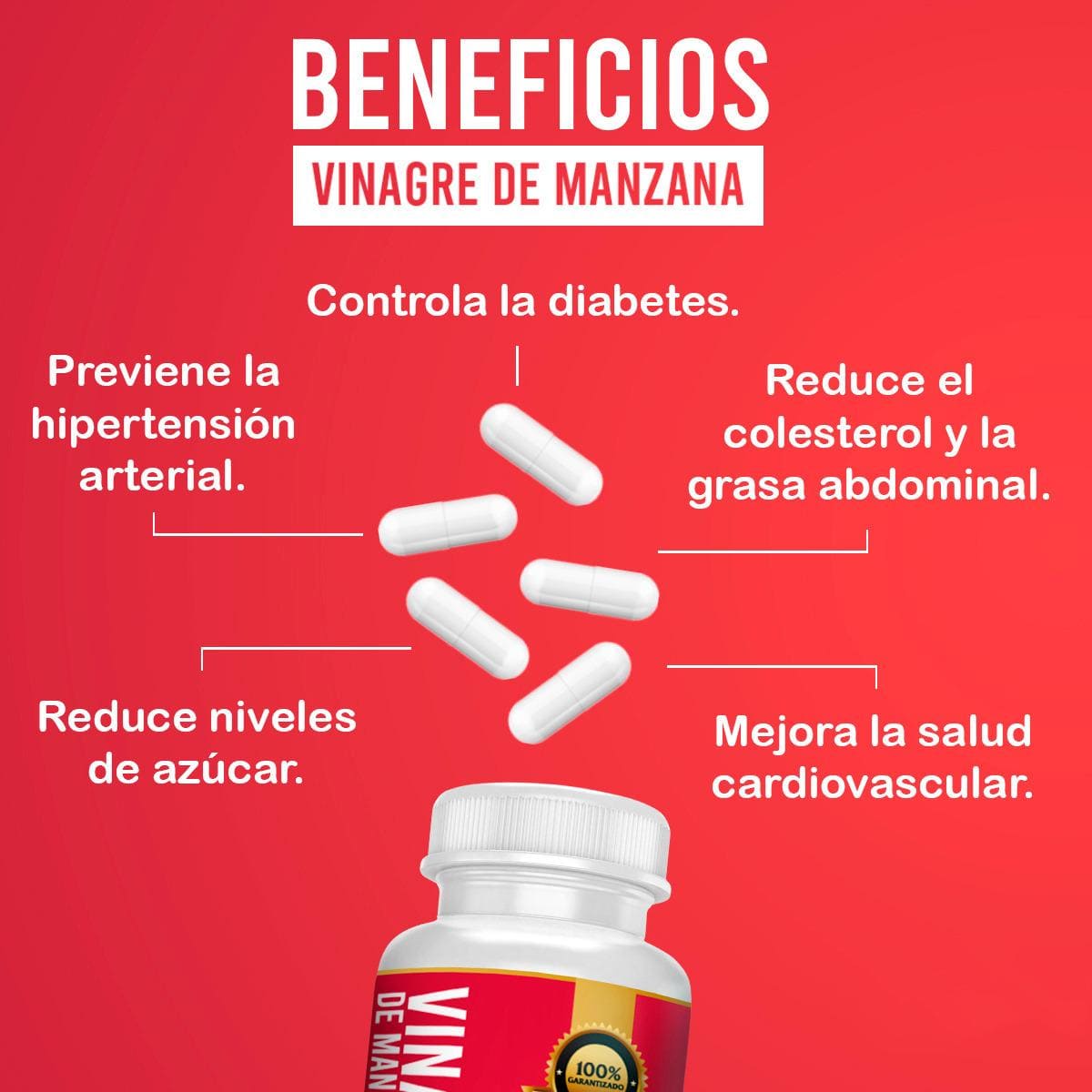 Vinagre de Manzana - 90 Cápsulas