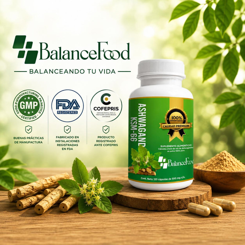 Ashwagandha KSM-66® | 120 cápsulas de 500 mg