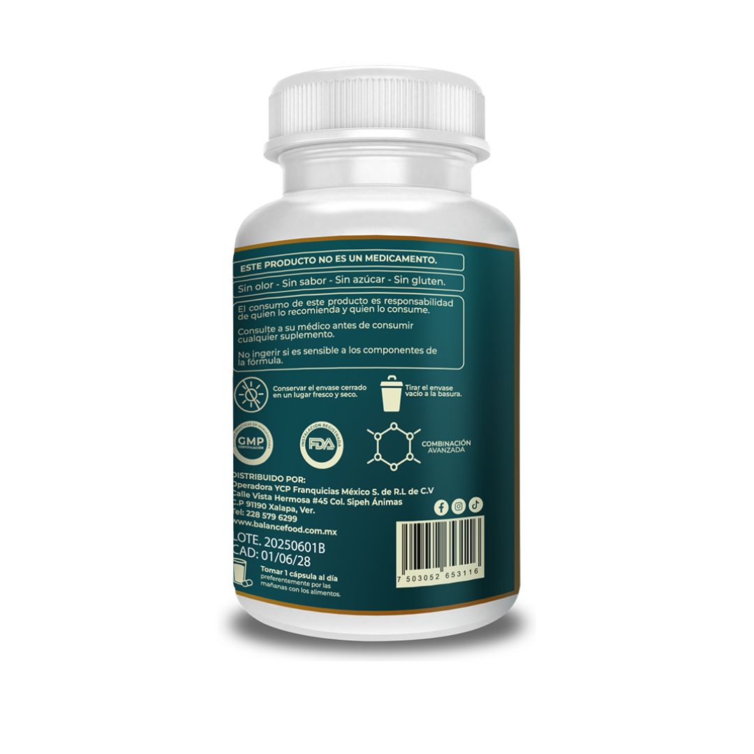 NAD+, Resveratrol potenciado con 7 ingredientes - 120 Cápsulas