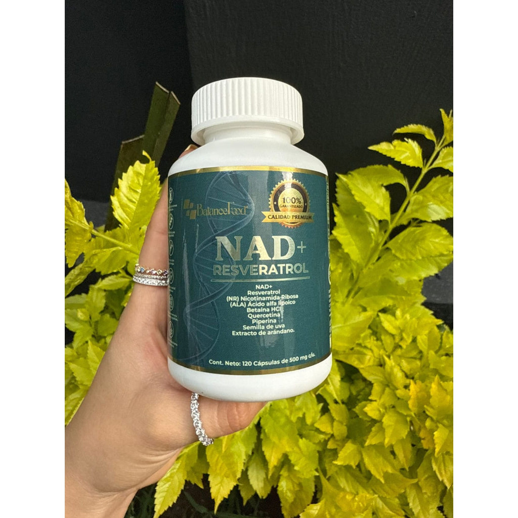NAD+, Resveratrol potenciado con 7 ingredientes - 120 Cápsulas